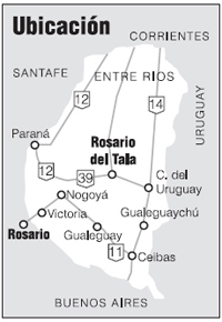 Rosario del Tala en la provincia de Entre Ríos